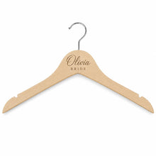 Personalized Bride's Hanger, Custom Wooden Wedding Hanger with Name & Date, Customized Gift, Bridal Party Hanger