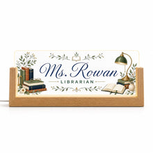 Personalized Librarian LED Desk Nameplate