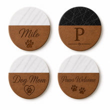 Pet Marble & Wood Coasters