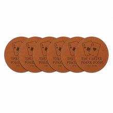 Poker Night Leatherette Coasters