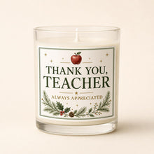 Teacher Christmas Candle