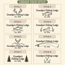 Hunting and Fishing Wood Slice Sign