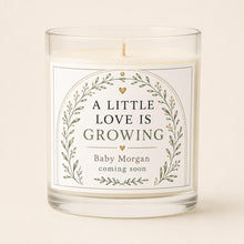 Pregnancy Announcement Candle