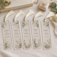 Personalized Acrylic Wedding Bookmark Favors