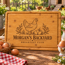 Backyard Chicken Keeper Cutting Board