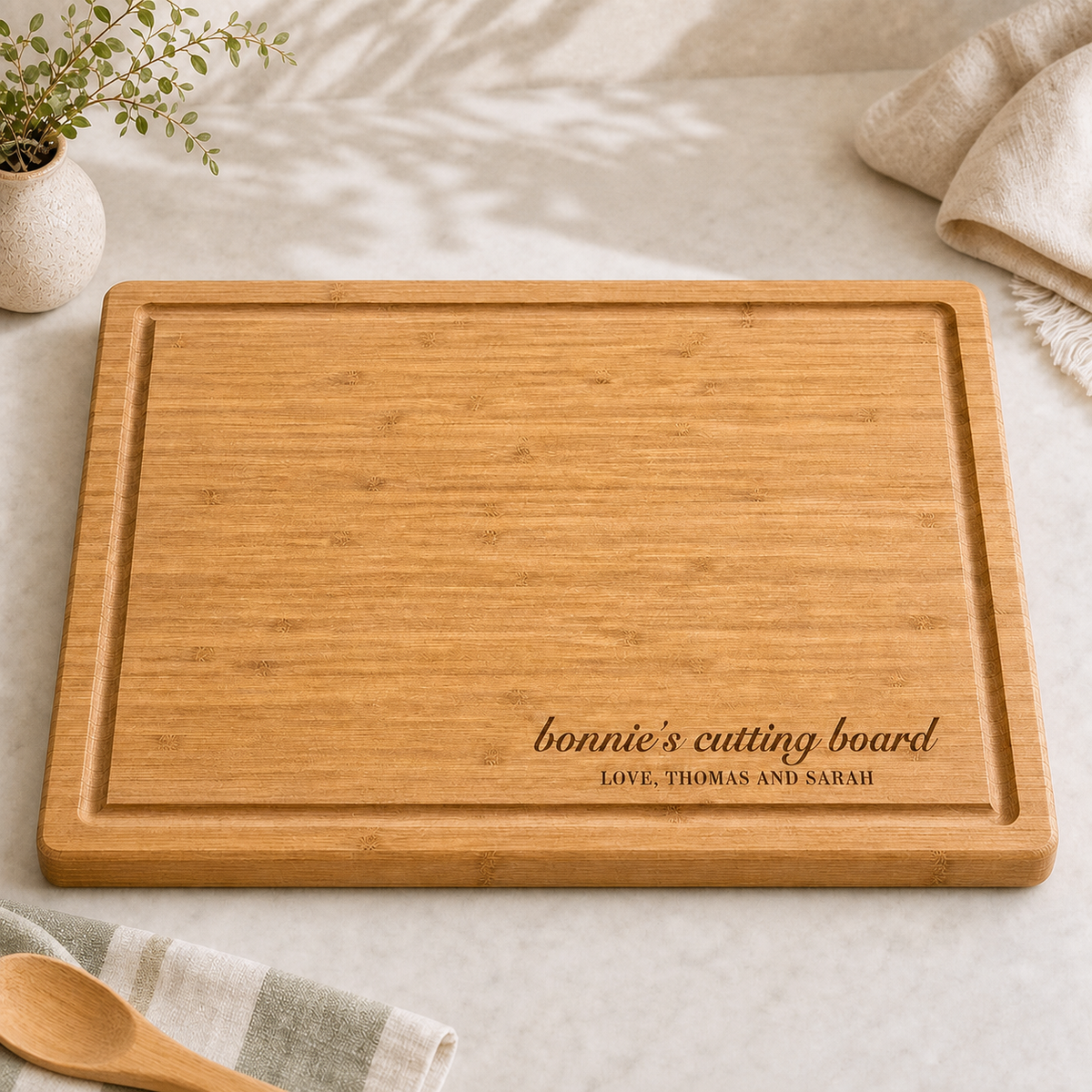 Bamboo Cutting Board for Mom