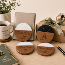 Boss Marble & Wood Coasters