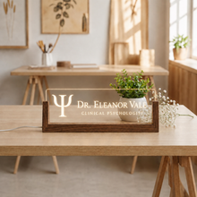 Personalized Clinical Psychologist LED Nameplate