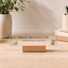 CPA Acrylic Nameplate