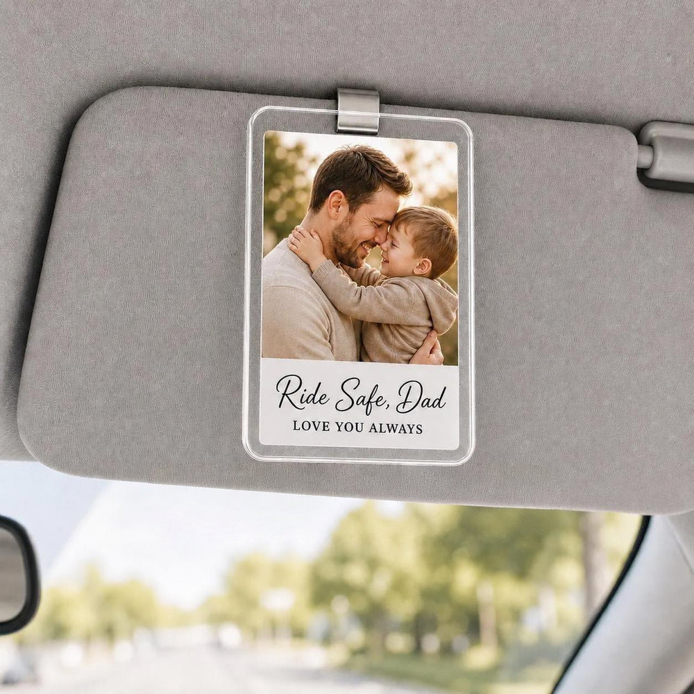 Dad Photo Visor Clip