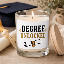 Degree Unlocked Graduation Candle