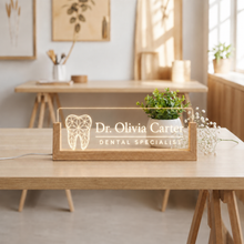 Personalized Dental Specialist LED Desk Nameplate
