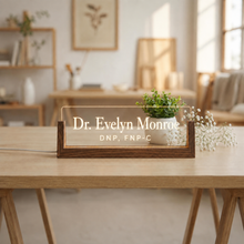 Nurse Practitioner LED Nameplate – Serif Credentials
