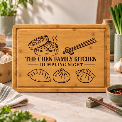 Dumpling Kitchen Cutting Board