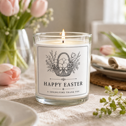 Easter hostess gift candle — hero