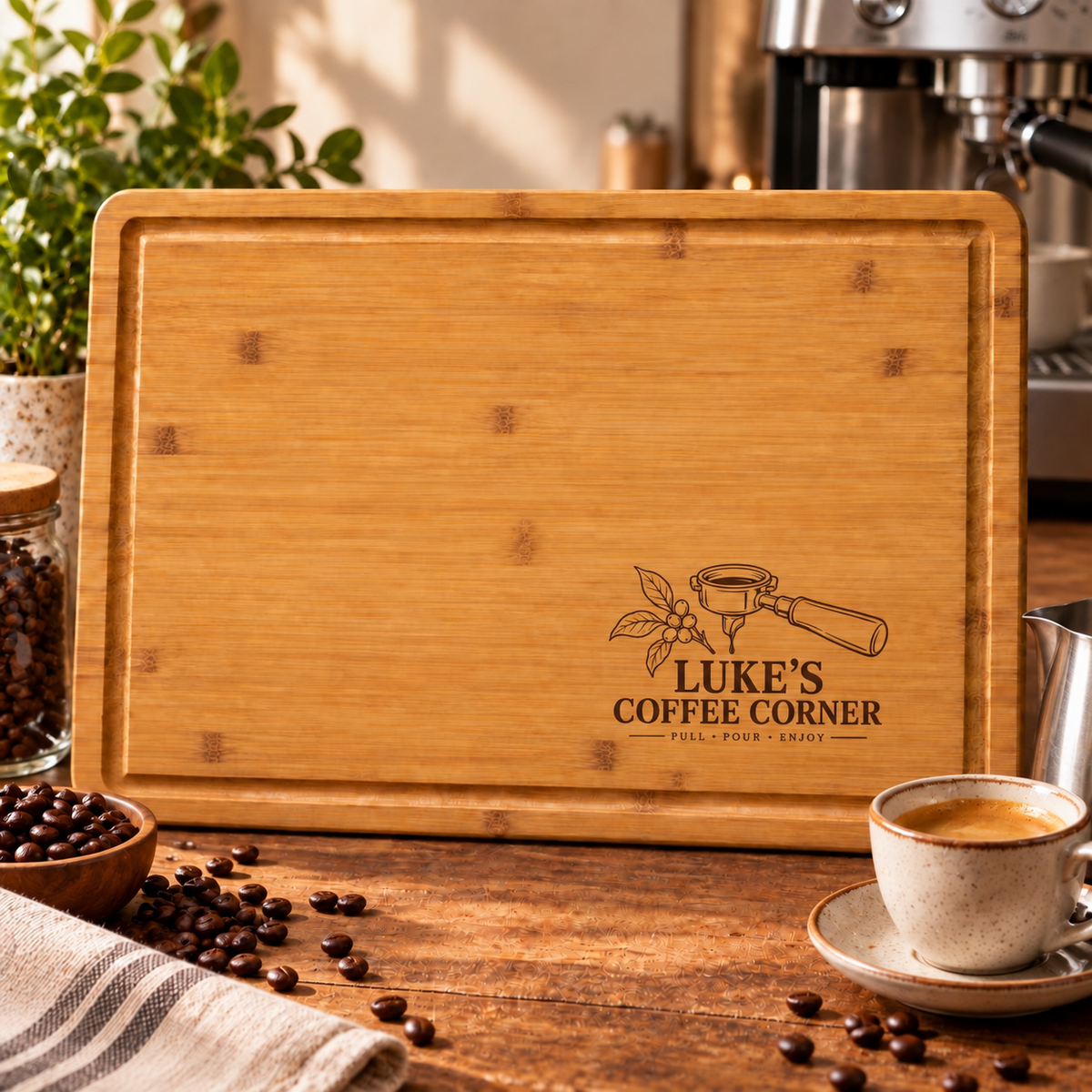 Espresso Enthusiast Cutting Board