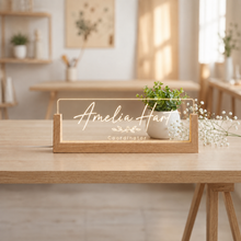 Executive Script LED Desk Nameplate