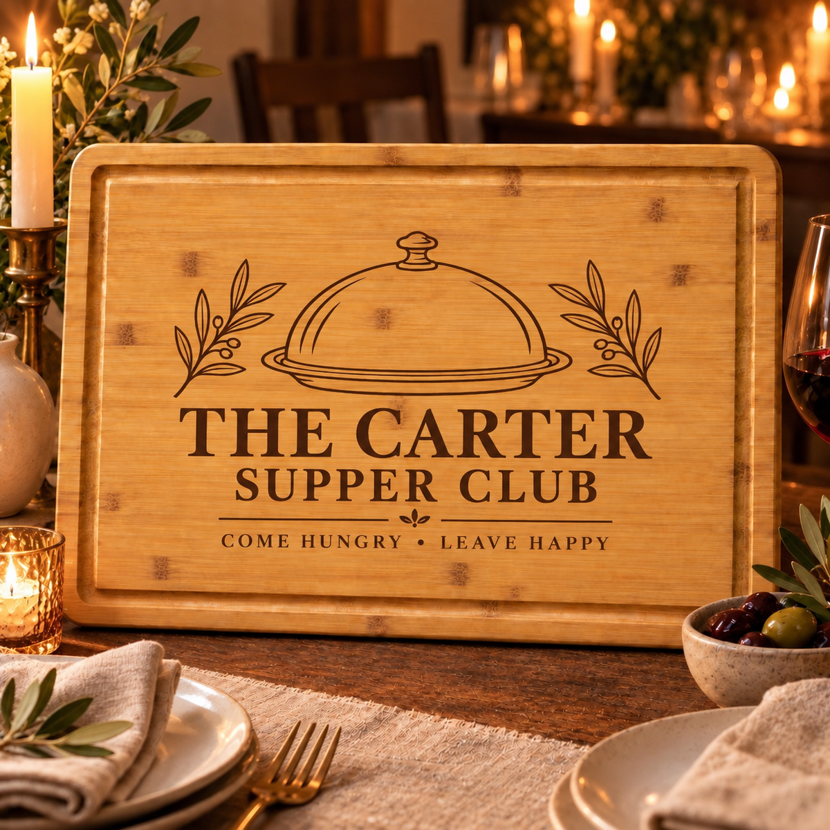 Family Supper Club Cutting Board
