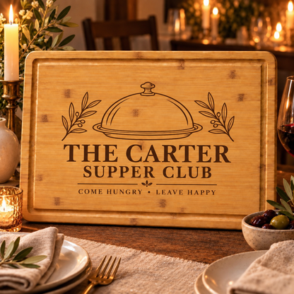 Family Supper Club Cutting Board