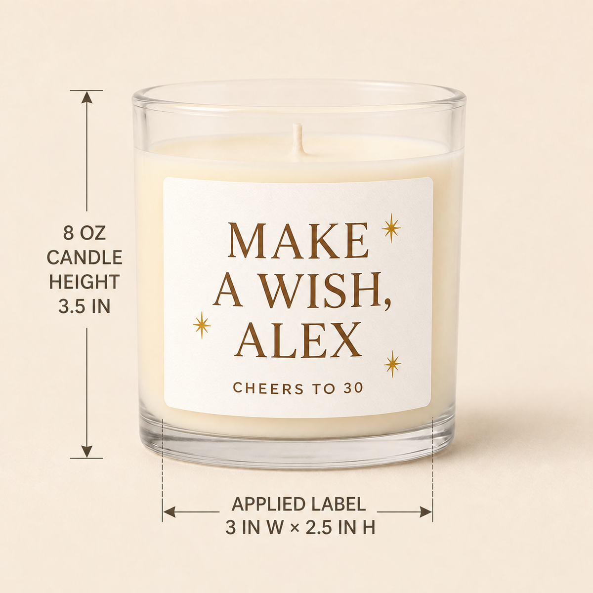 Milestone Birthday Candle