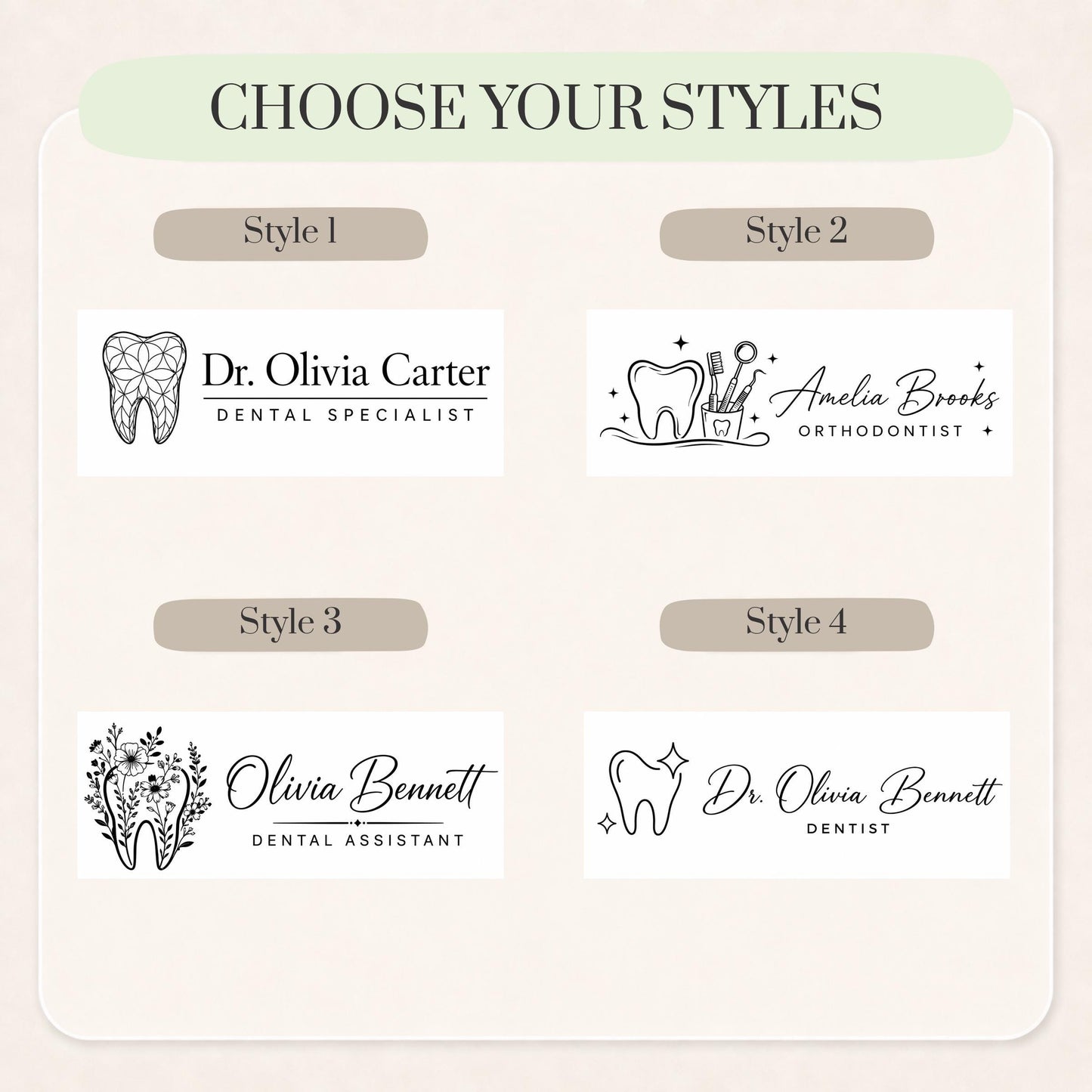 Personalized Dentist LED Nameplate, Custom Dental Office Desk Sign, Dental School Graduation Gift