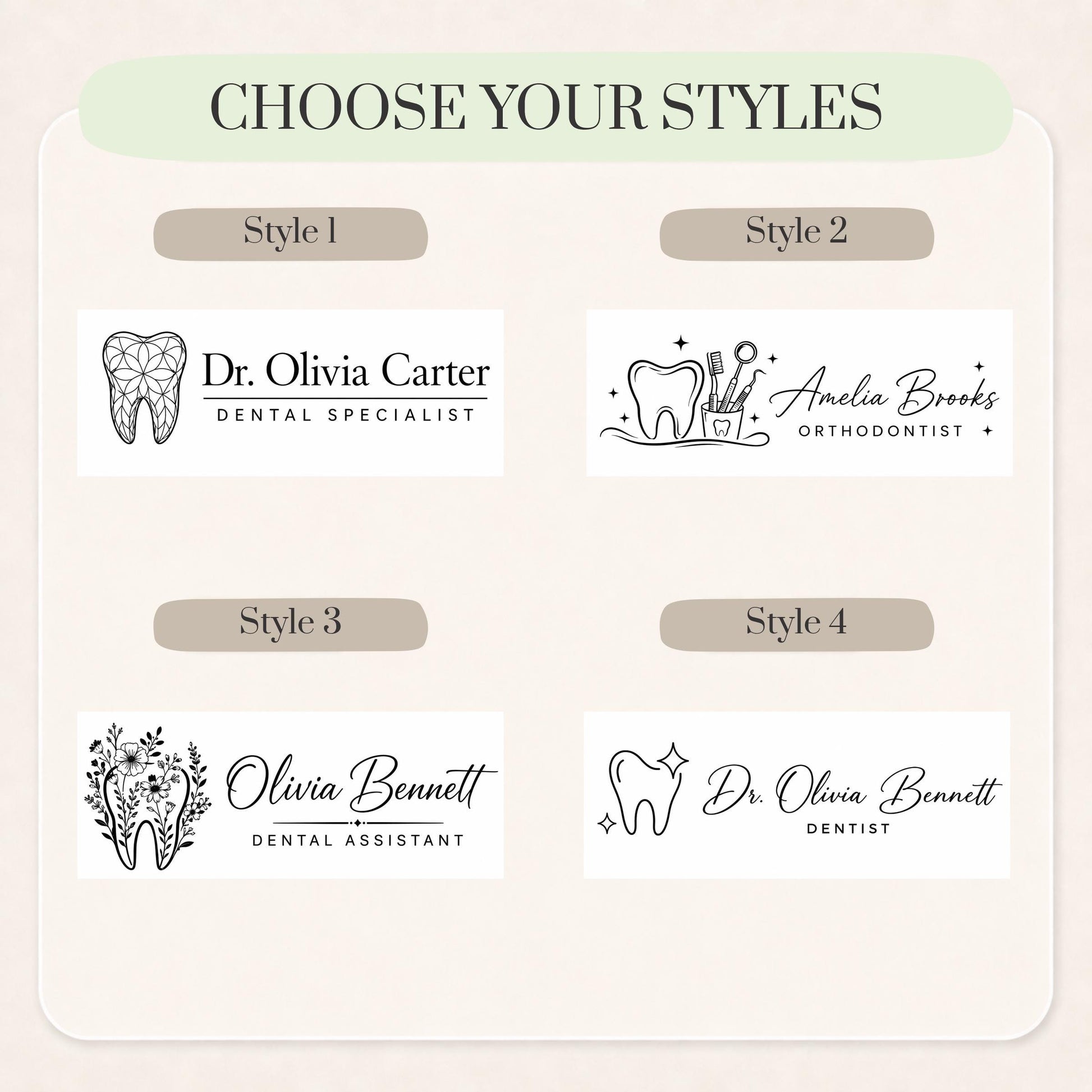Personalized Dentist LED Nameplate, Custom Dental Office Desk Sign, Dental School Graduation Gift