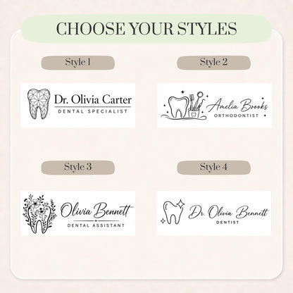 Personalized Dentist LED Nameplate, Custom Dental Office Desk Sign, Dental School Graduation Gift