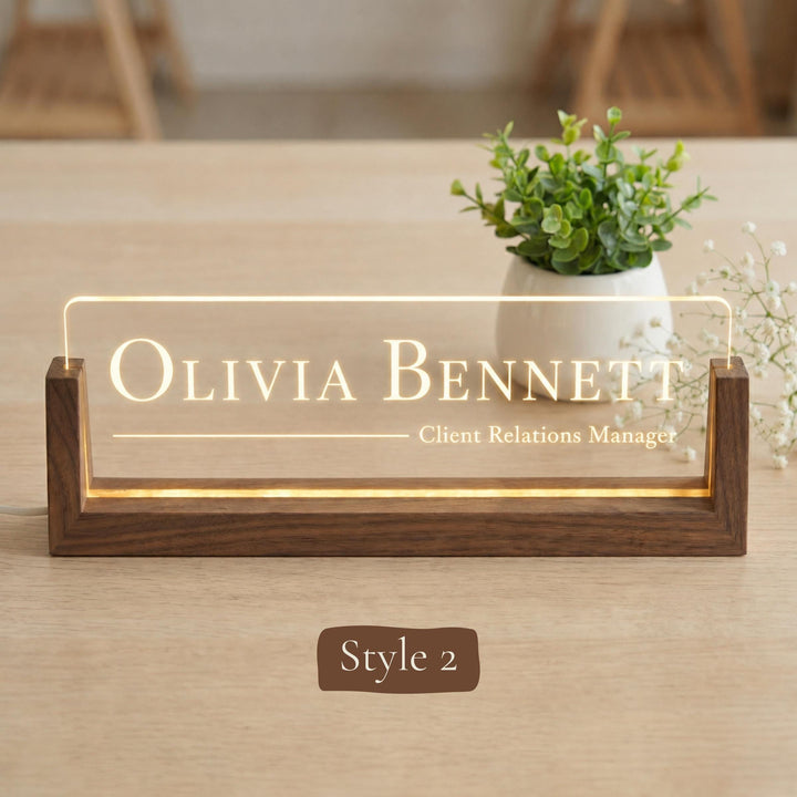 Modern Office Nameplate — Design 2