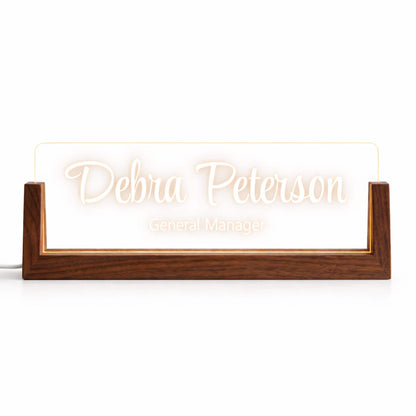 Dental Assistant LED Nameplate, Personalized Dental Office Desk Sign, Dental Team Gift