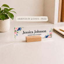 Nurse Practitioner Desk Name Plate, Personalized Acrylic Nameplate, NP Graduation Gift