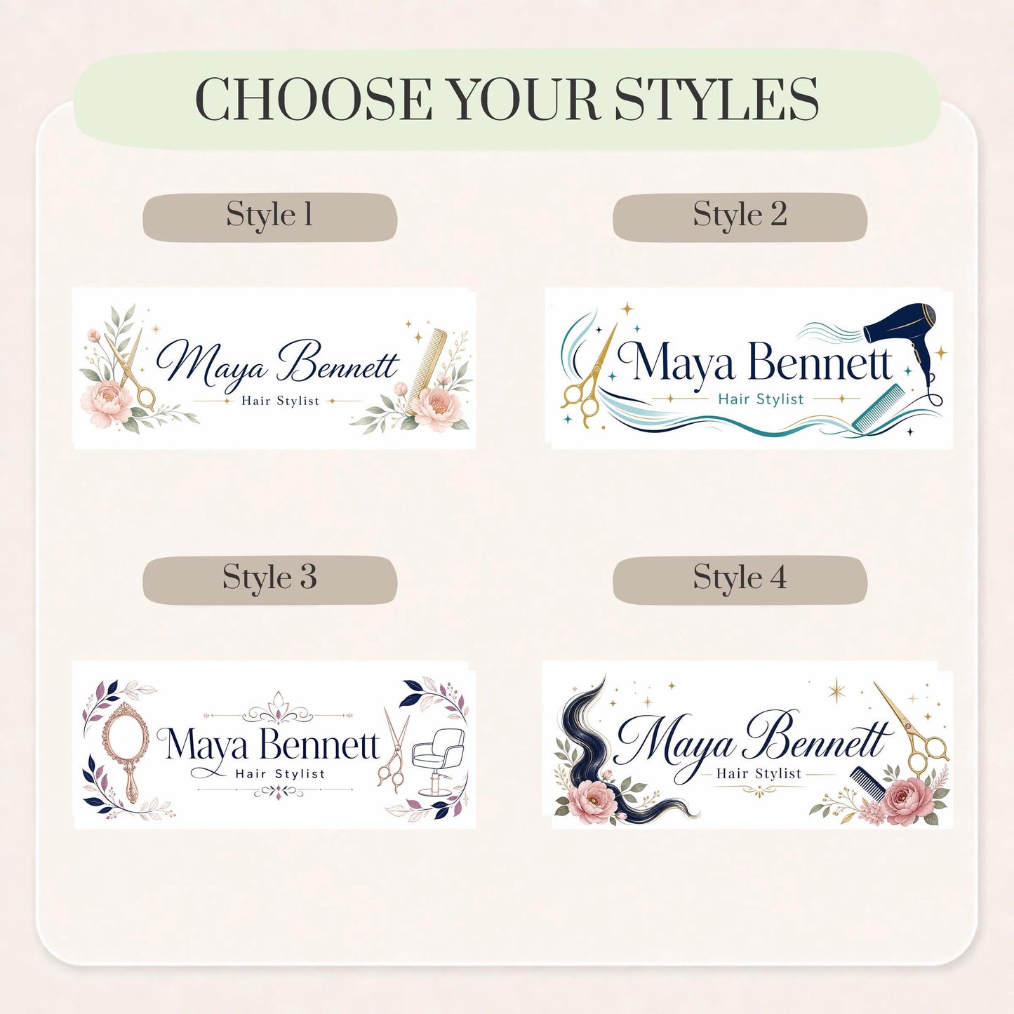 Personalized Hair Stylist LED Nameplate, Custom Salon Desk Sign, Hairdresser Gift