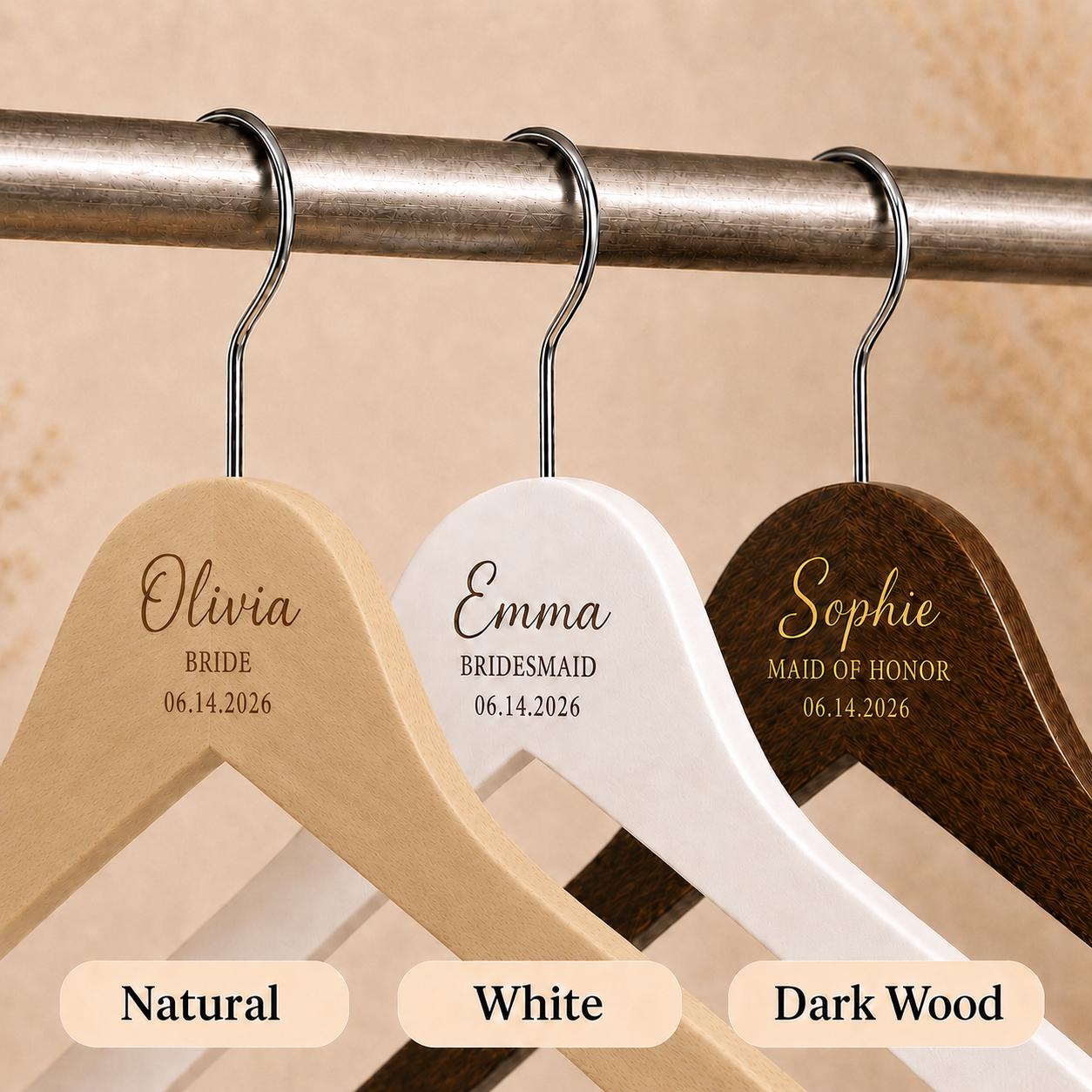 Personalized Groomsmen Hanger, Custom Groom Suit Hanger with Name & Date, Best Man Gift, Wedding Party Hanger