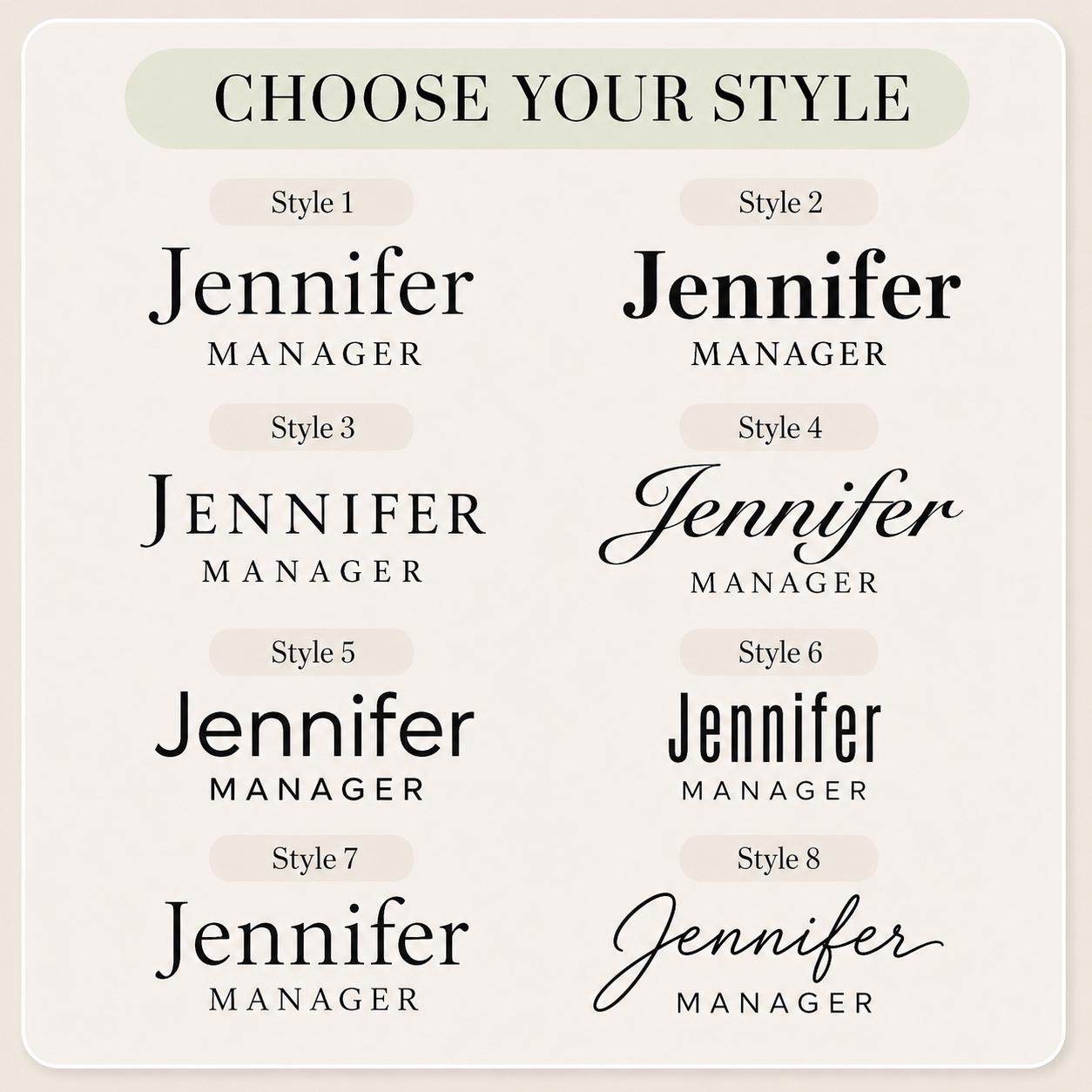Custom Employee Name Badge, Magnetic Staff Name Tag with Role, Personalized Work Badge for Office & Retail Team