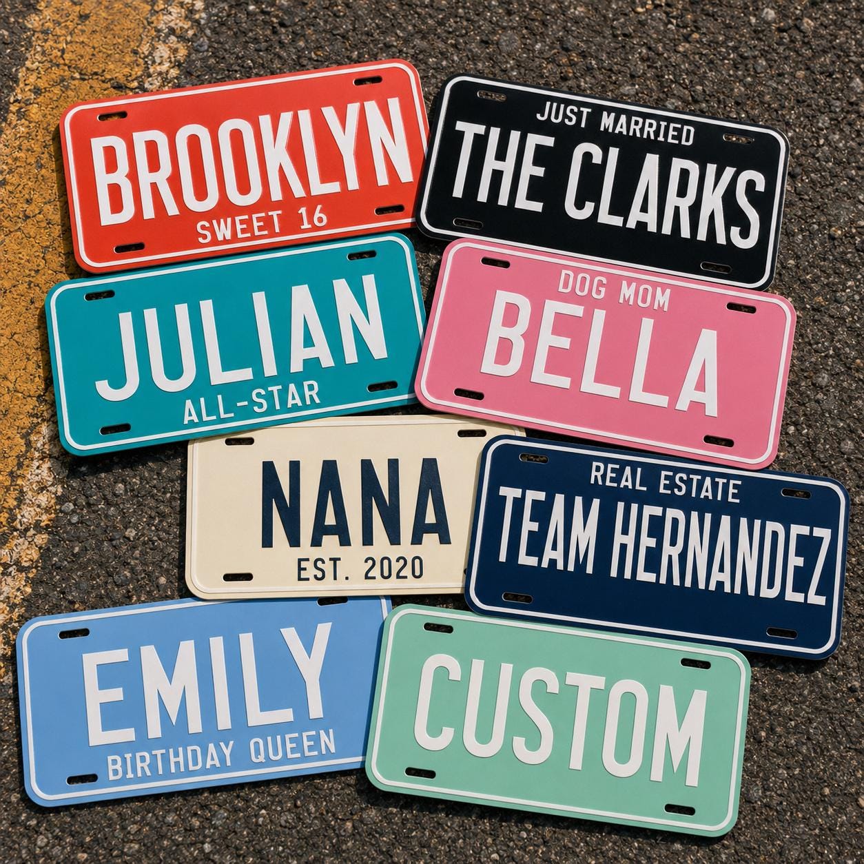 Custom License Plate, Personalized Car Plate, Mini Bike or Golf Cart Tag, Aluminum Novelty Plate
