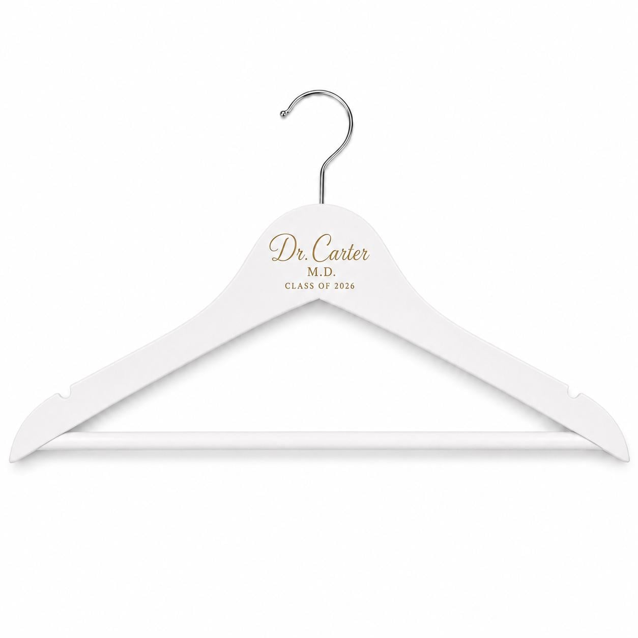 First White Coat Ceremony Hanger, Personalized Doctor Coat Hanger, Medical Graduation Gift, New Doctor Gift