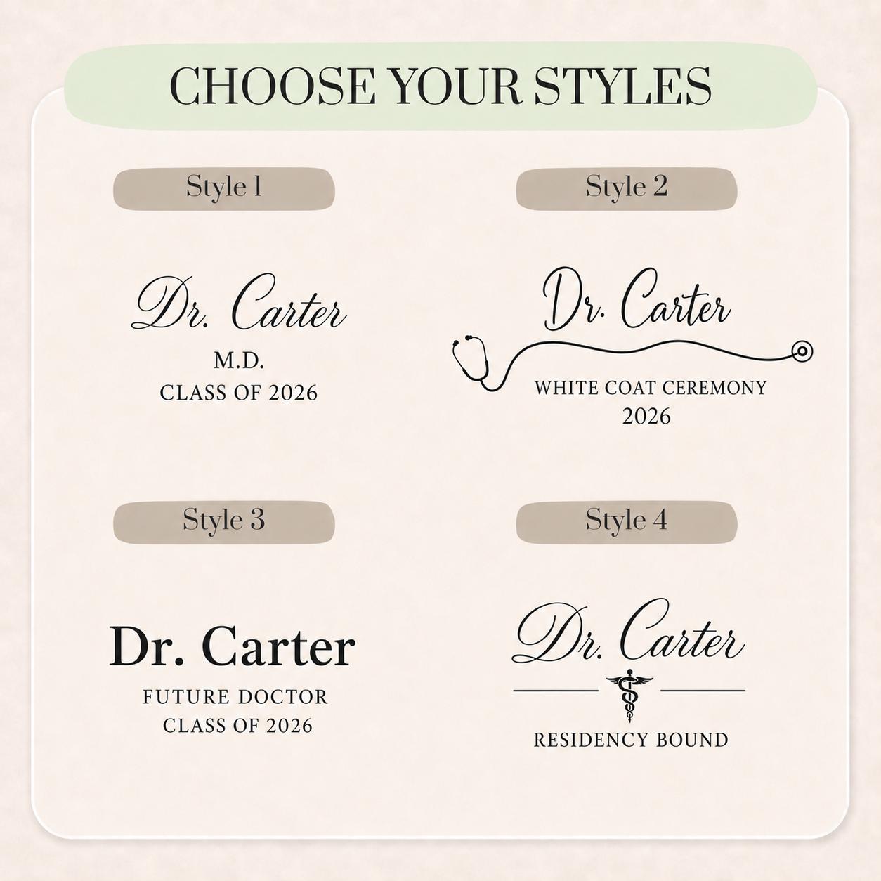 First White Coat Ceremony Hanger, Personalized Doctor Coat Hanger, Medical Graduation Gift, New Doctor Gift