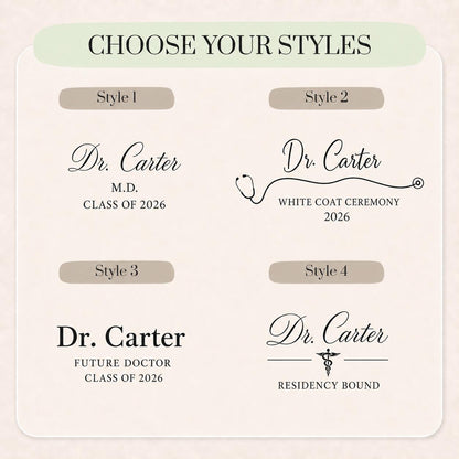 First White Coat Ceremony Hanger, Personalized Doctor Coat Hanger, Medical Graduation Gift, New Doctor Gift