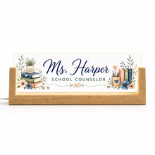 Personalized School Counselor LED Desk Nameplate