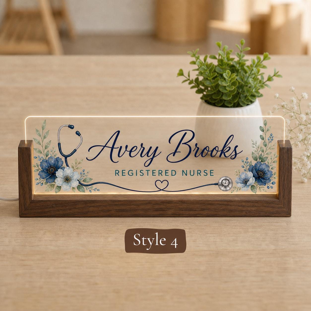 Style 4 RN LED Nameplate