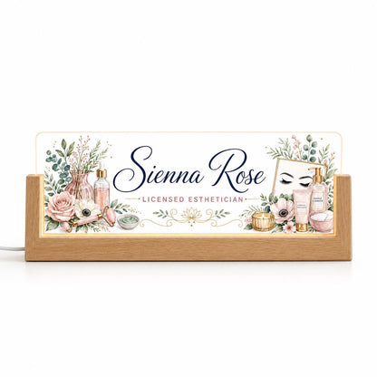 Esthetician LED Nameplate