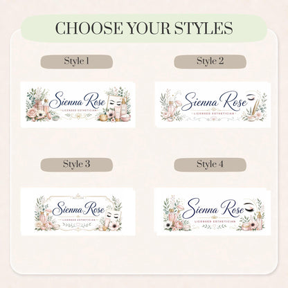 Esthetician LED Nameplate