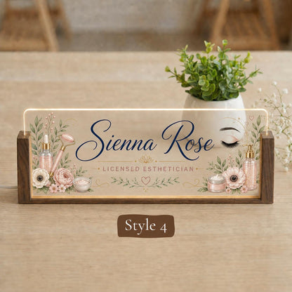 Esthetician LED Nameplate