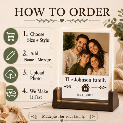 Family Photo Acrylic Plaque