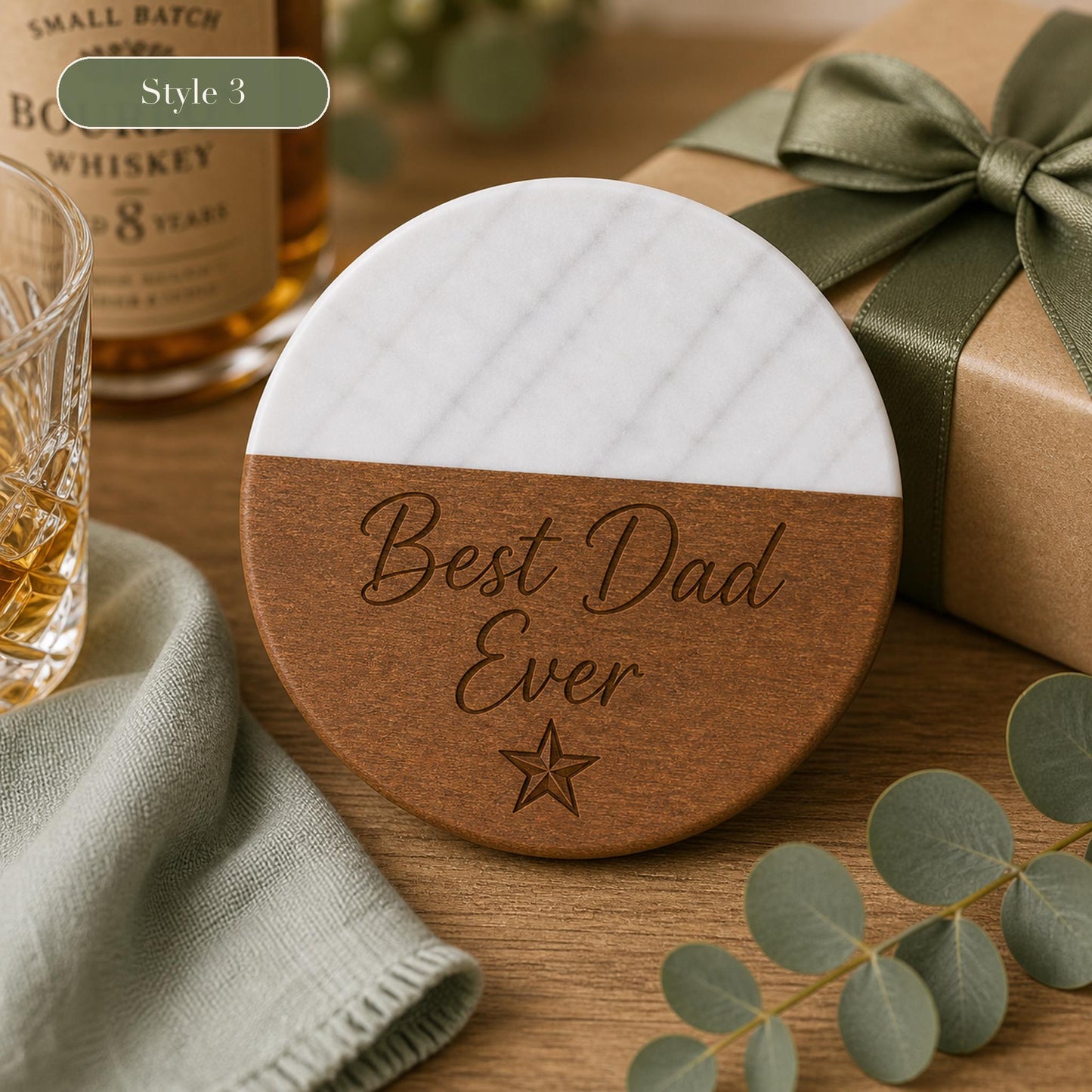 Marble & Wood Coasters for Dad product image 7