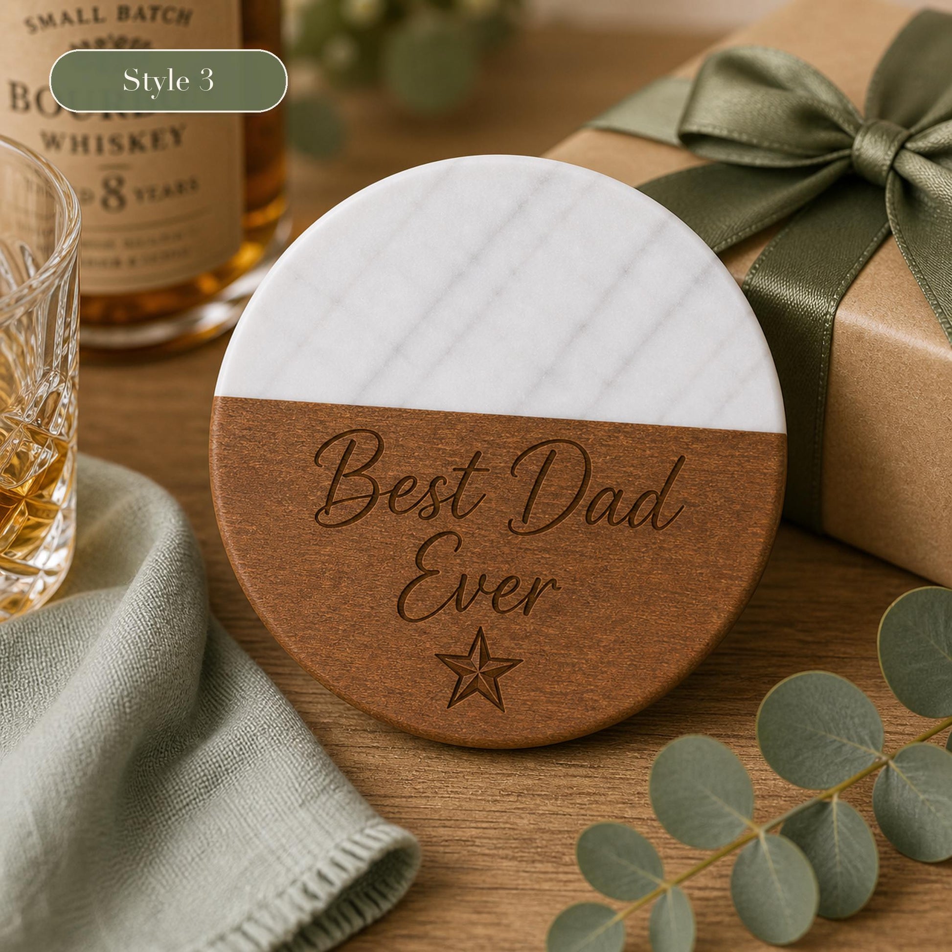 Marble & Wood Coasters for Dad product image 7