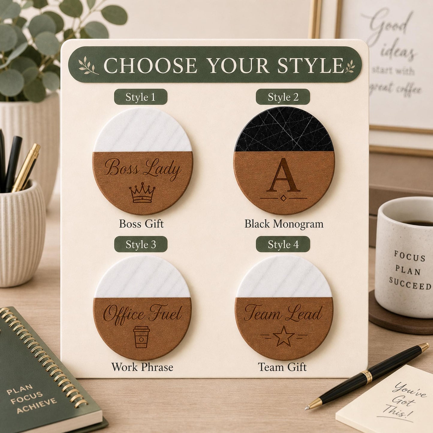 Boss Marble & Wood Coasters product image 3
