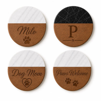 Pet Marble & Wood Coasters product image 2