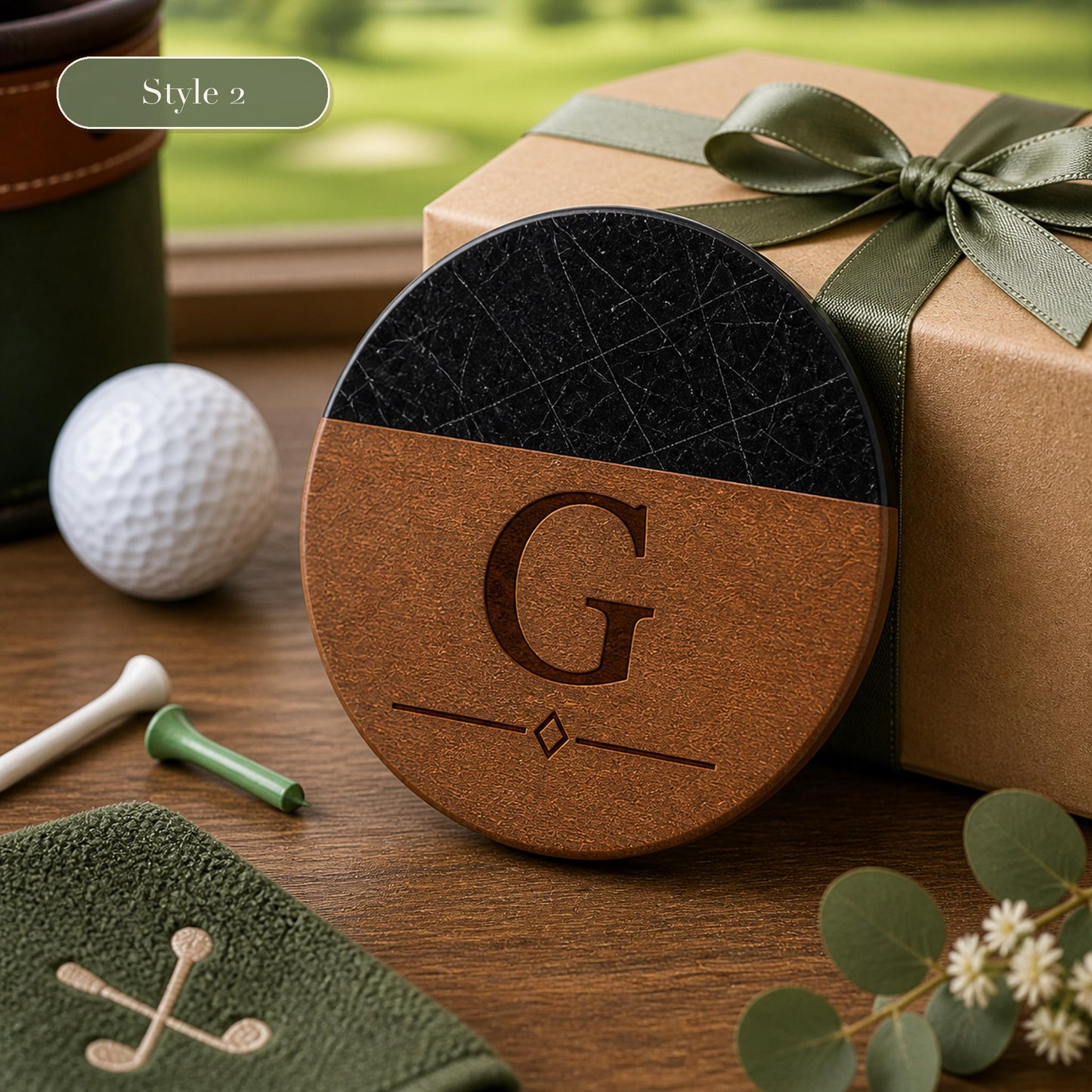 Golf Marble & Wood Coasters product image 6