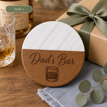 Marble & Wood Coasters for Dad product image 5