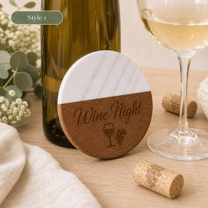 Wine Marble & Wood Coasters product image 5